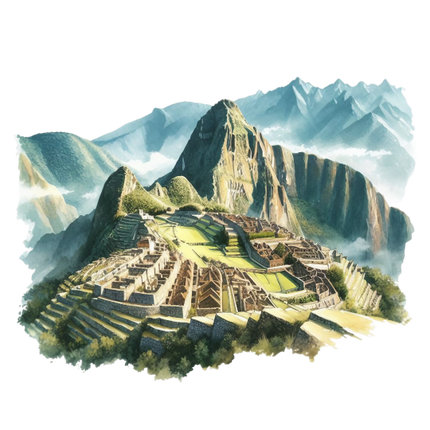 (077-02-3X) Machu Pichu Travel Landscape