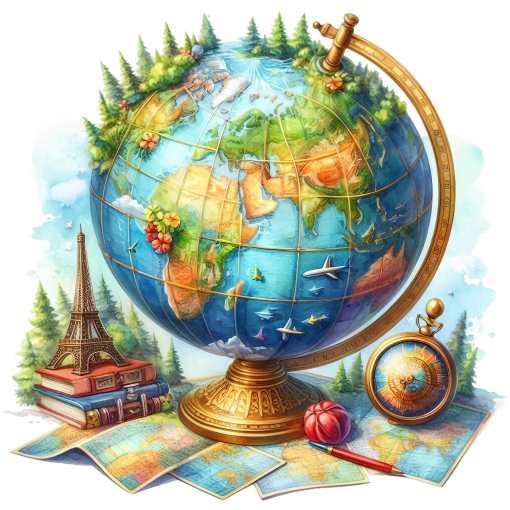 (077-02-1Y) Globe, Compass