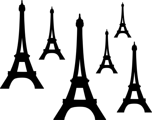 (077-01-B) Eiffel Tower Set Assorted or Same Sizes