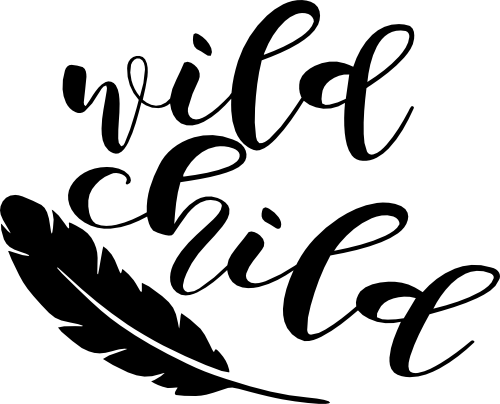 (s079-A) Wild Child, Mild Child Feather