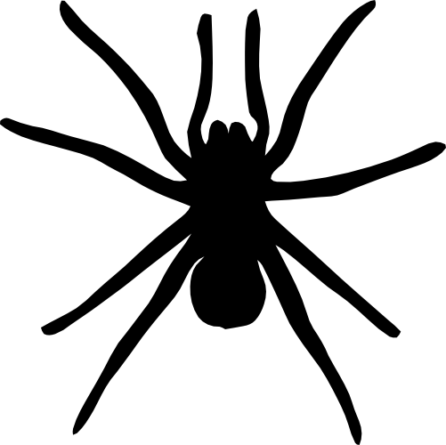 (s007-1-A) Spider Silhouette