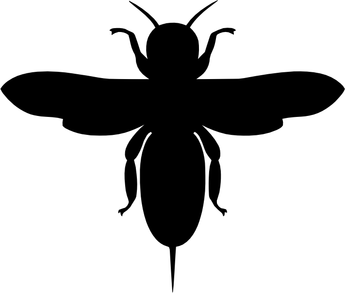 (s007-1-E) Wasp Hornet Silhouette
