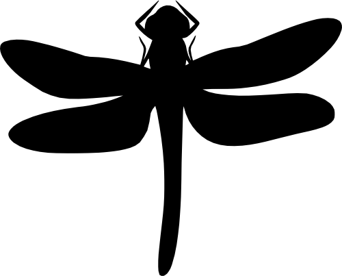 (s007-1-H) Dragonfly Silhouette