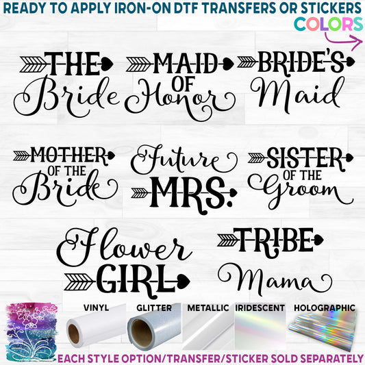 (s081-17) Bridal Wedding Party Custom Text