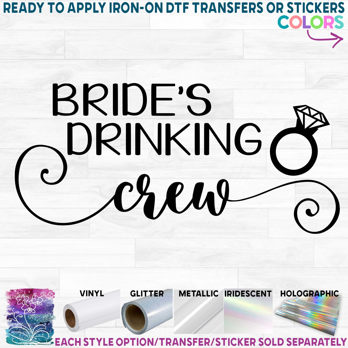 (s081-43-1) Buy Me Shot I'm Tying the Knot, Bride's Drinking Crew or Bride's Drinking Team