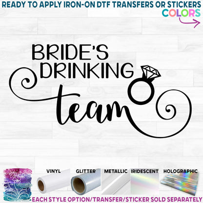 (s081-43-1) Buy Me Shot I'm Tying the Knot, Bride's Drinking Crew or Bride's Drinking Team