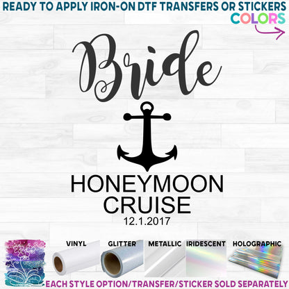 (s081-59) Bride, Groom, Wifey, Hubby, Mr, Mrs, Honeymoon Cruise