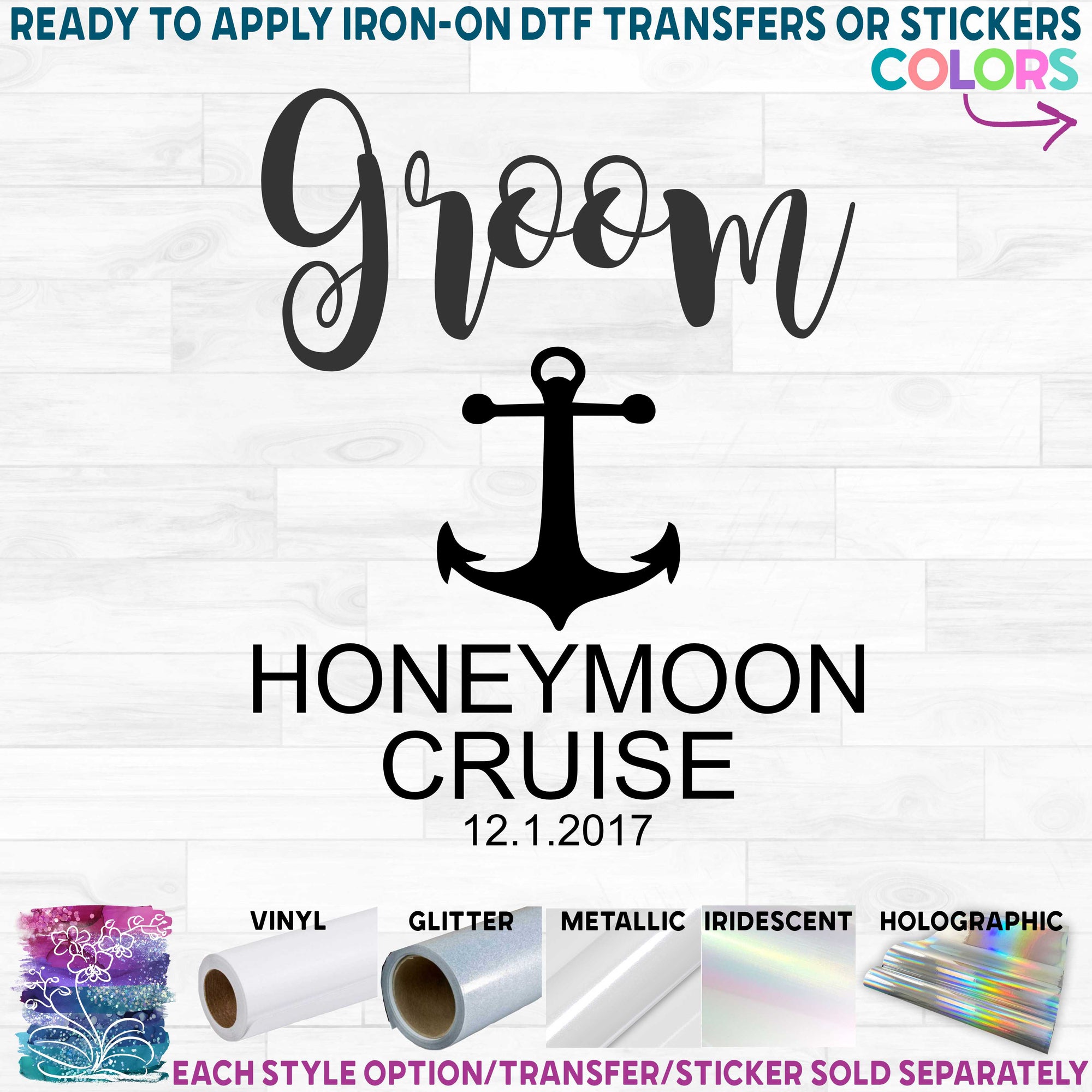 (s081-59) Bride, Groom, Wifey, Hubby, Mr, Mrs, Honeymoon Cruise