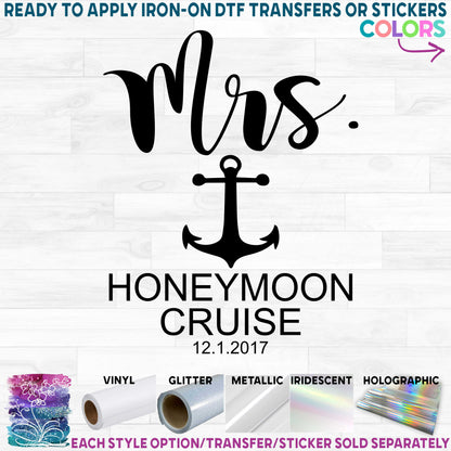 (s081-59) Bride, Groom, Wifey, Hubby, Mr, Mrs, Honeymoon Cruise