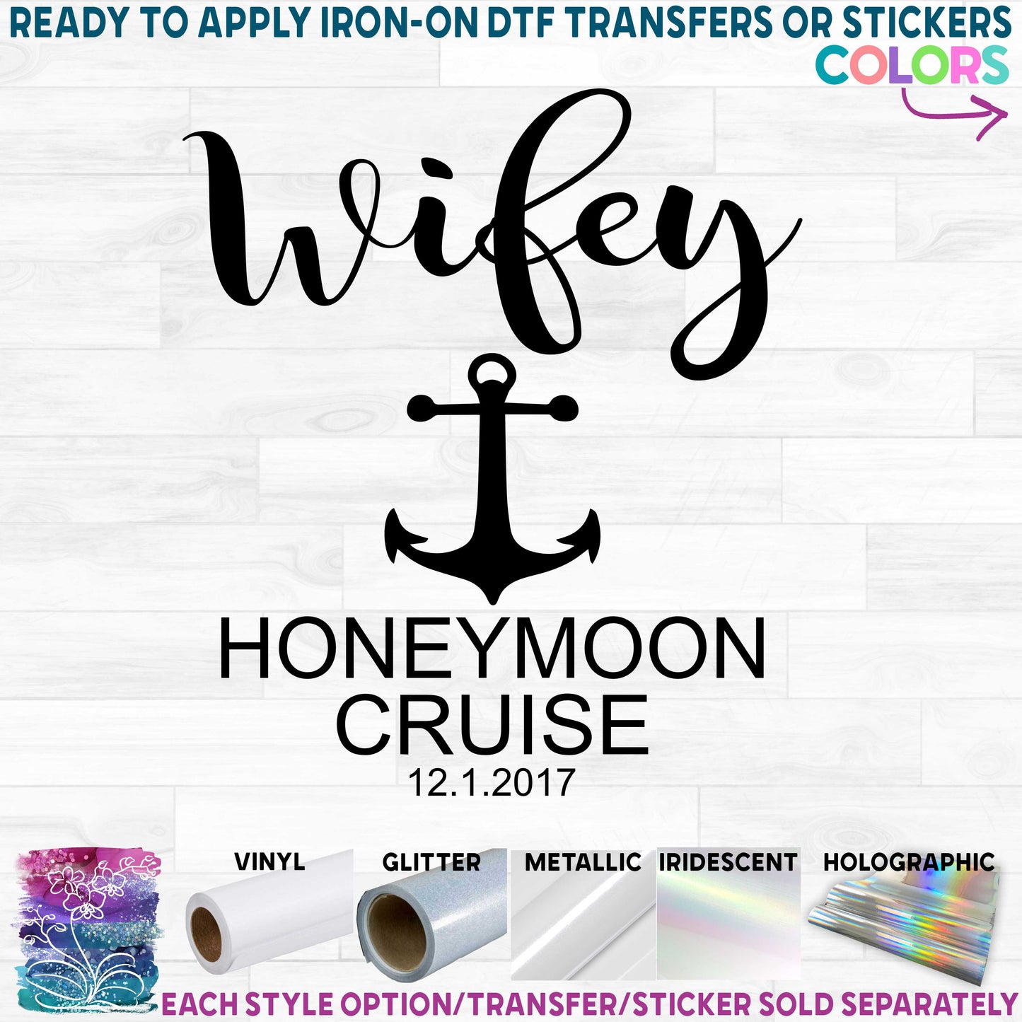 (s081-59) Bride, Groom, Wifey, Hubby, Mr, Mrs, Honeymoon Cruise