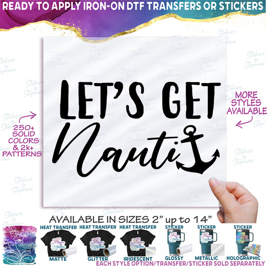 (s081-64-B) Let's Get Nauti Nautical Bridal Cruise Design 45+ Style Options