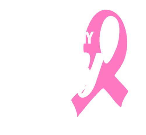 (s082-2-1B) For My Cancer Awareness Ribbon