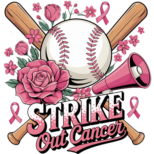(082-03-2C) Strike Out Cancer Baseball