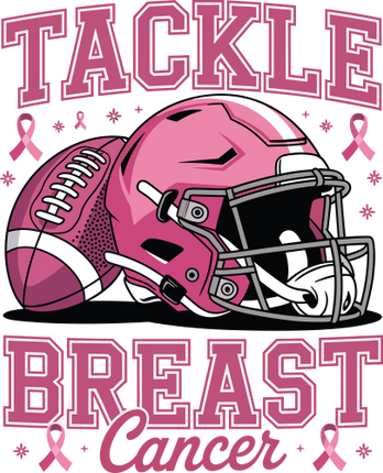 (082-03-1T) Tackle Breast Cancer Football