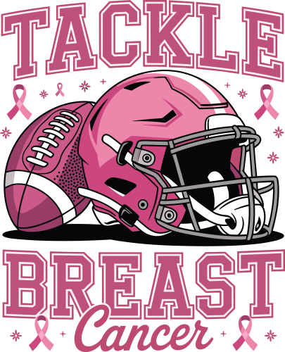 (s082-3-1T) Tackle Breast Cancer Football