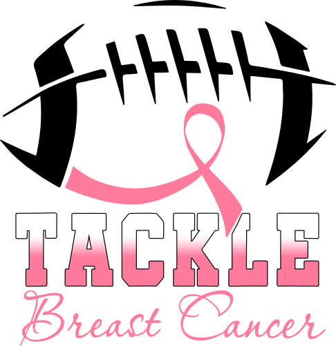 (s082-3D) Football Tackle Breast Cancer Awareness Support