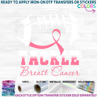 (s082-3D) Football Tackle Breast Cancer Awareness Support