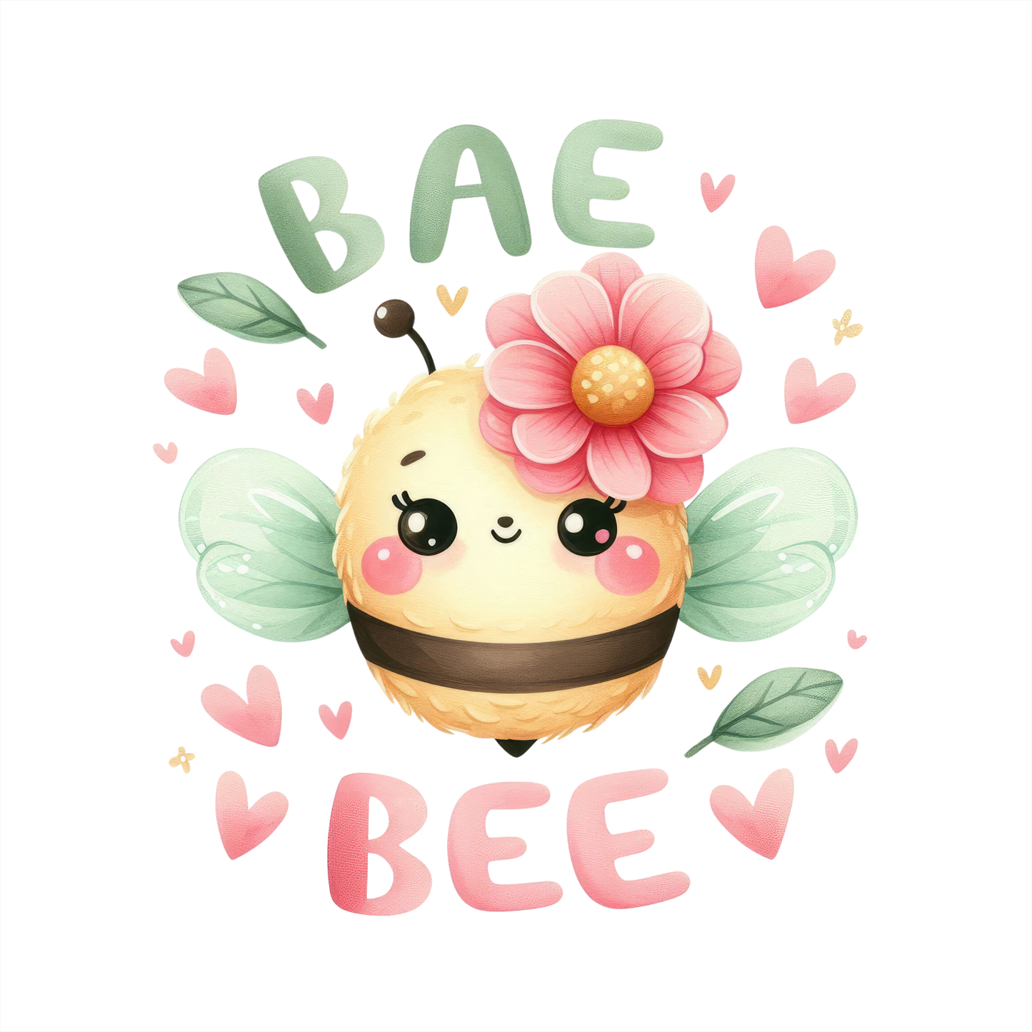 (s083-2-A) Bae Bee Cute Baby Bumblebee Honey Bee