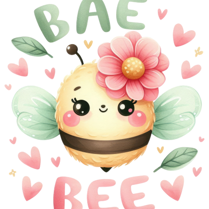 (s083-2-A) Bae Bee Cute Baby Bumblebee Honey Bee