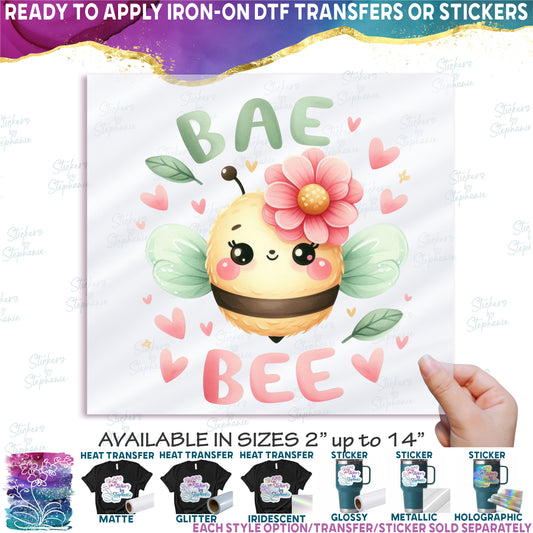 (s083-2-A) Bae Bee Cute Baby Bumblebee Honey Bee