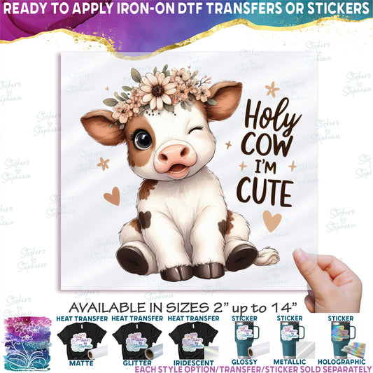 (s083-2-B) Holy Cow I'm Cute Baby Cow
