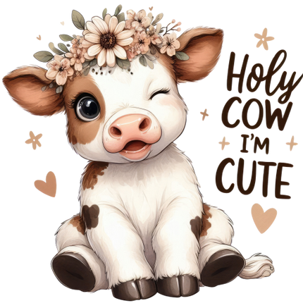 (s083-2-B) Holy Cow I'm Cute Baby Cow
