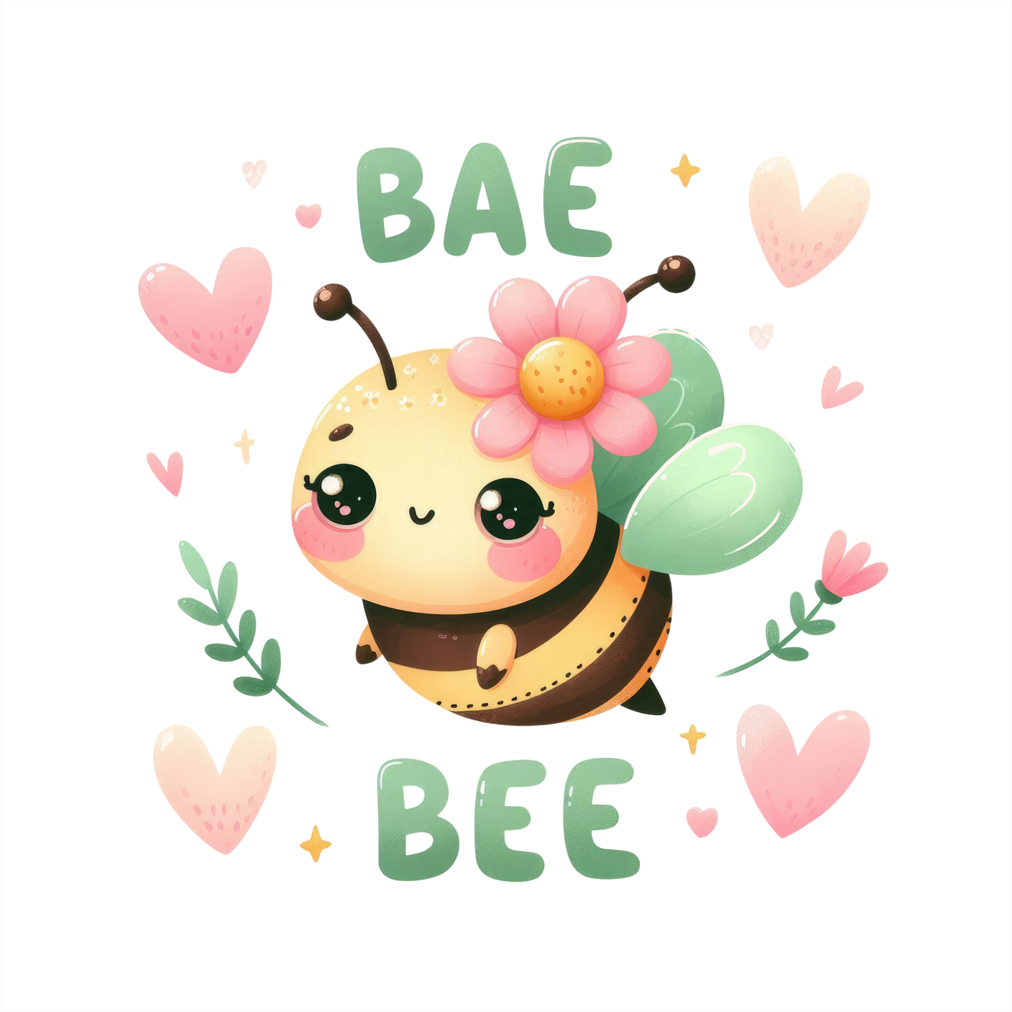 (s083-2-D) Bae Bee Cute Baby Bumblebee Honey Bee