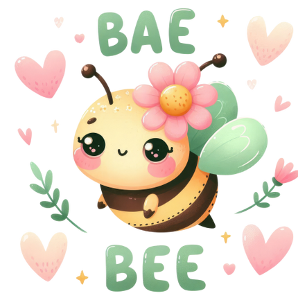 (s083-2-D) Bae Bee Cute Baby Bumblebee Honey Bee