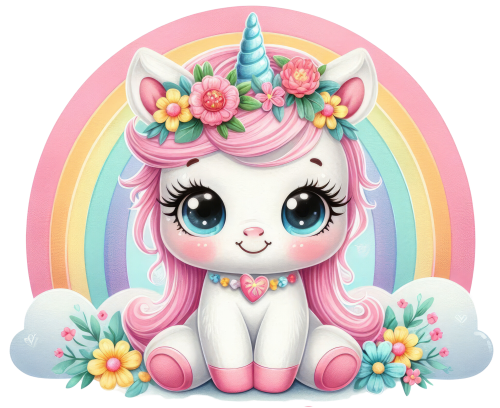 (s083-2-F) Rainbow Unicorn