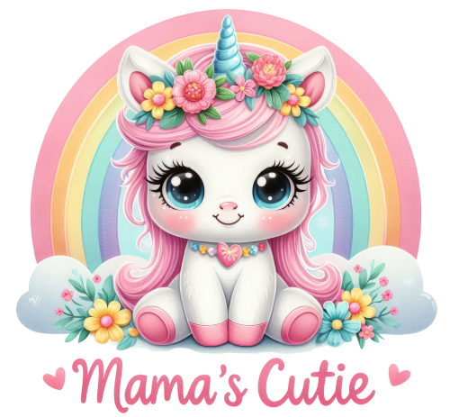 (s083-2-F) Mama's Cutie Cute Baby Unicorn