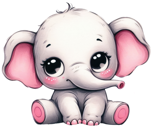 (s083-2-H)  Baby Elephant