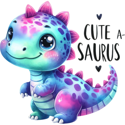 (083-02-T) Cute A Saurus Baby Dinosaur