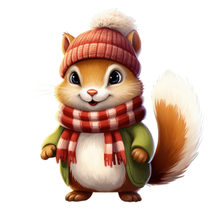 (s084-2D) Fall Squirrel