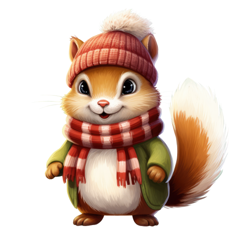 (s084-2D) Fall Squirrel