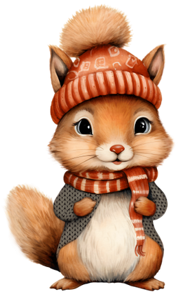 (s084-1E) Fall Squirrel