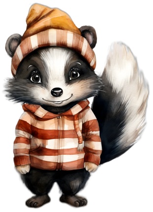 (s084-1I) Fall Skunk