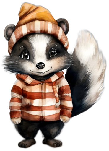 (s084-1I) Fall Skunk