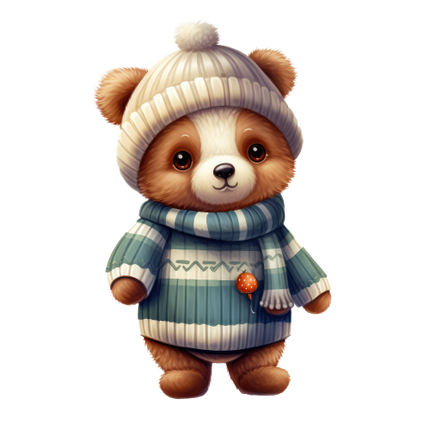 (s084-1J) Winter Bear