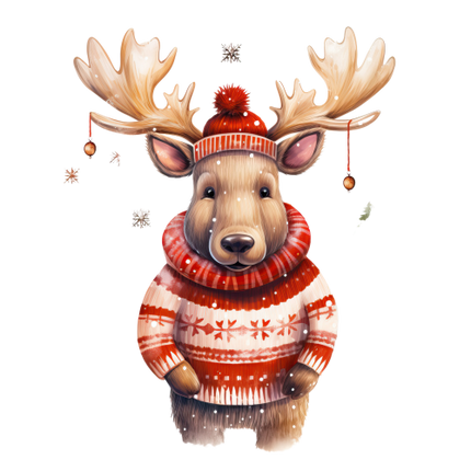 (s084-2M) Winter Moose