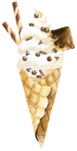(s085-1-1) Ice Cream Cone