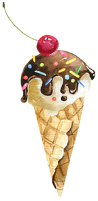 (s085-1-1) Ice Cream Cone