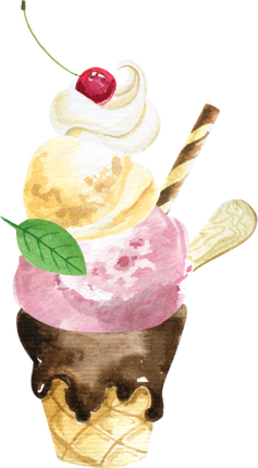 (s085-1-1) Ice Cream Sundae