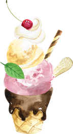 (s085-1-1) Ice Cream Sundae
