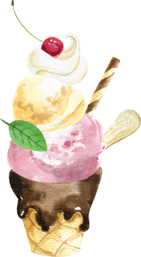 (s085-1-1) Ice Cream Sundae