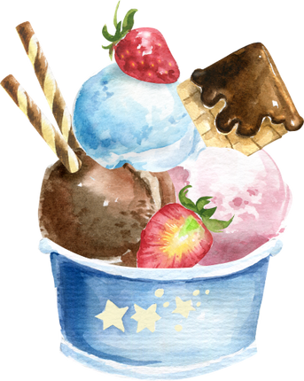 (s085-1-1) Ice Cream Sundae