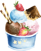 (s085-1-1) Ice Cream Sundae