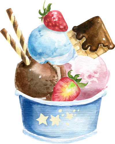 (s085-1-1) Ice Cream Sundae