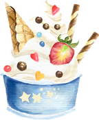 (s085-1-1) Ice Cream Sundae