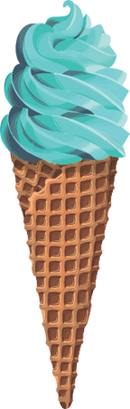 (s085-1-1) Ice Cream Waffle Cone