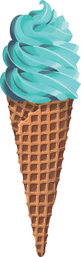 (s085-1-1) Ice Cream Waffle Cone